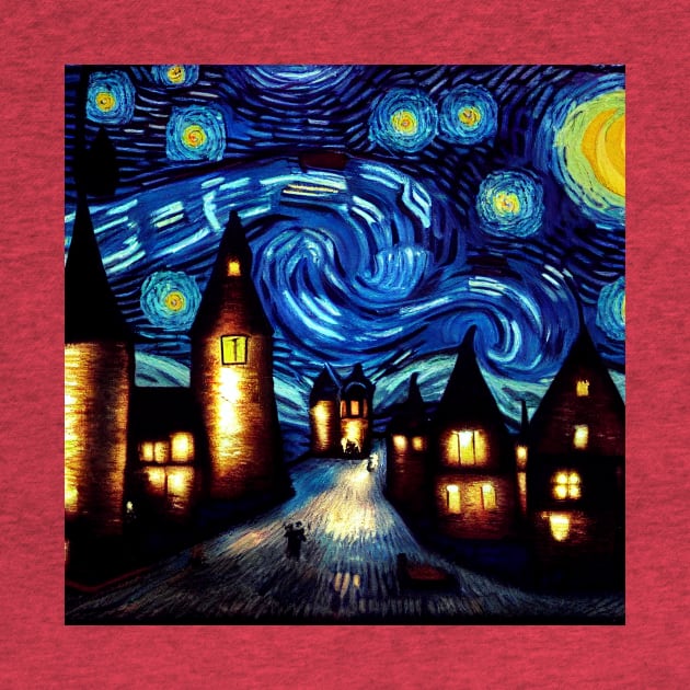 Starry Night Over Hogsmeade by Grassroots Green